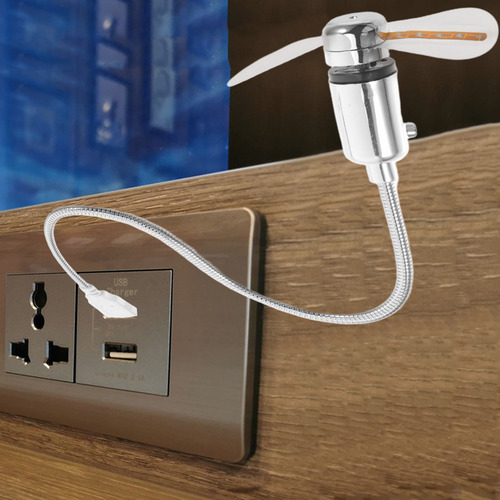 Mini Ventilador Usb Con Pantalla Circular De 64 Patrones Led