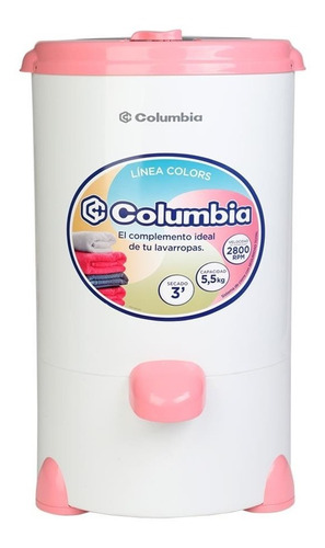 Secarropas Columbia Carga Superior 5.5 Kg Rosa Hts5501