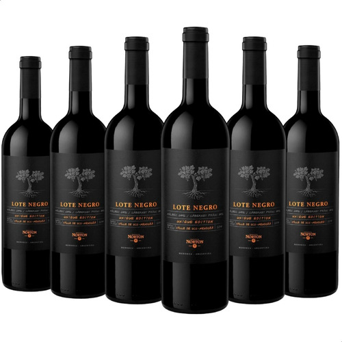 Vino Norton Tinto Lote Negro Blend X6 - 01almacen