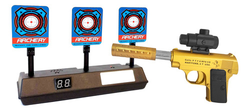 Combo Pistola Lanza Hidrogel Tiro Blanco Electrónico - 90017 Dorado