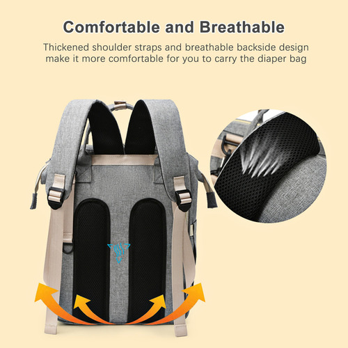 Mochila Térmica Usb For Pañales, Portátil, For Mamá Y