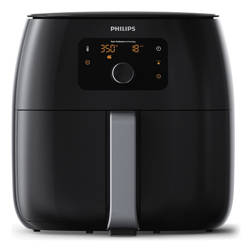 Philips Twin Turbostar Freidora De Aire Color Negro