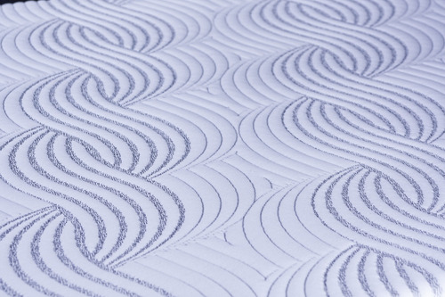 Colchón Zelt King Memory Foam Firmeza Media Color Azul