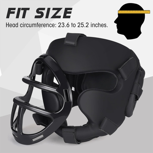 Sombreros De Boxeo Adultos 2 Unidades Con Protector Facial M Negro Talle Diseño De La Tela