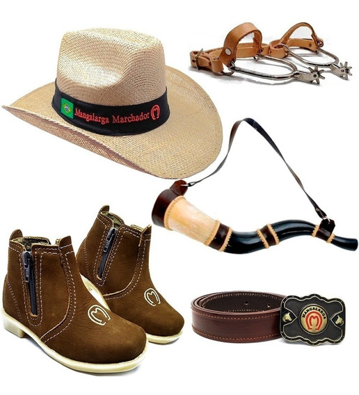 bota com espora infantil