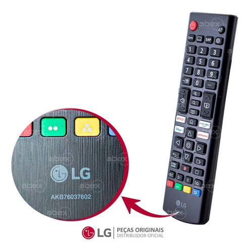 Controle Remoto Tv LG Smart Atalhos Netflix Prime Disney