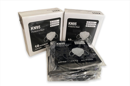 Imagen 1 de 4 de Mascarilla Kn95 Certificadas Pack 100 Unidades