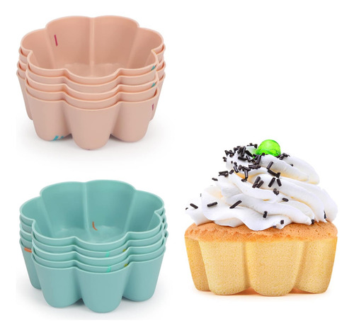 Tazas De Silicona Para Hornear, Paquete De 10 Tazas De Silic
