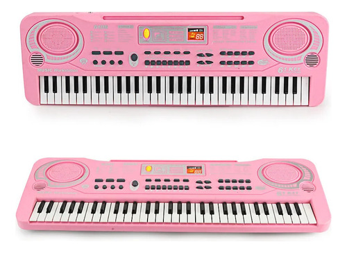 Piano Infantil Niña Educativa Karaoke Rosa 37 Niños B