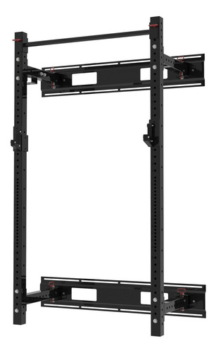 Rack Plegable Jaula De Potencia Multifuerza Amurable Estructura Negro Tapizado NA