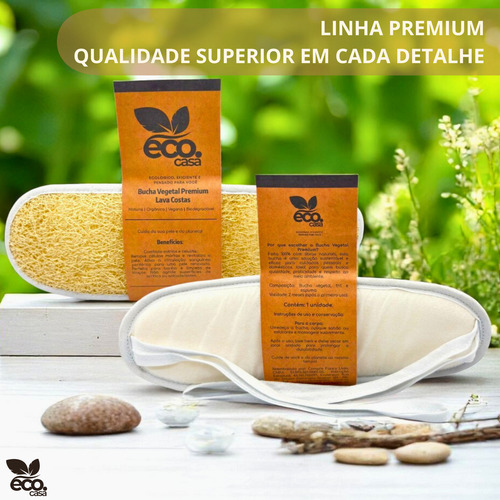 Kit10 Esponja Bucha Vegetal Premium Banho Lava Costas+brinde