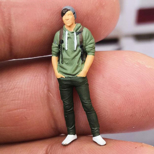 Figura Pintada A Escala 1/64, Resina En Miniatura Para
