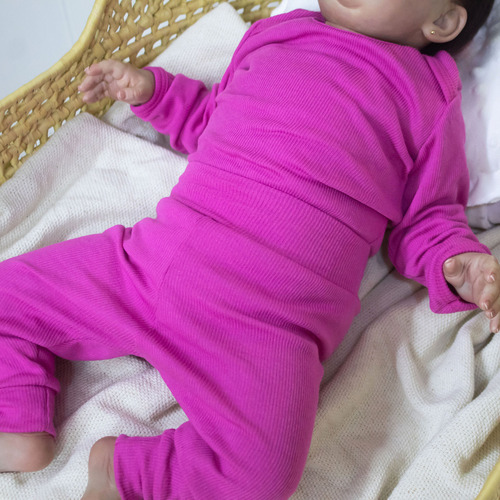 Conjunto Para Bebê Reborn Rn Canelado Algodão Look Delicado