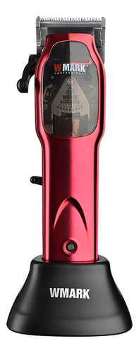 Maquina De Corte De Pelo Inalambrica Wmark Ng-9002 Rojo