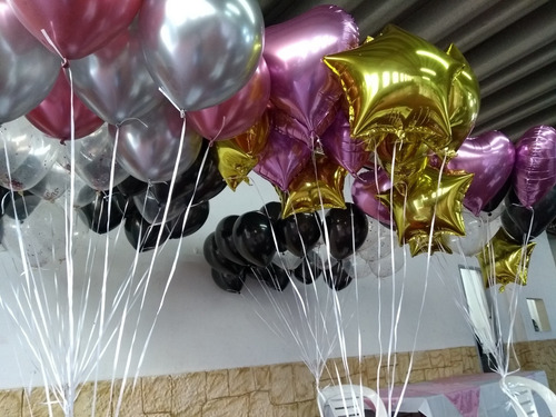 Imagen 3 de 10 de Inflado Globos Domicilio Helio Certifica Decoracion Pipetas