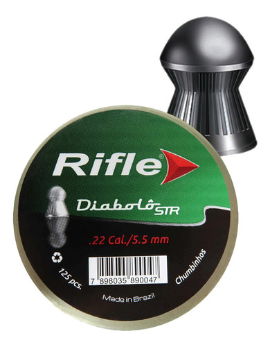 Diábolos Copitas 5.5mm Para Rifle Deportivo Rifle Str 125pz