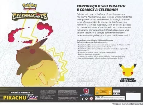 Carta Pokémon Pikachu Surfista Vmax Celebrações