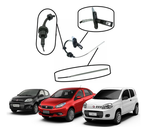 Cabo Embreagem Fiat Novo Palio Grandsiena 1.0 8v Evo 2011-14