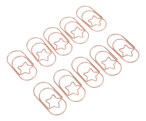 Clips De Papel Con Forma De Estrella, 40 Unidades, Color Bri