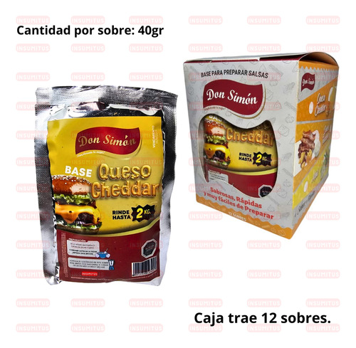 Salsa Base Cheddar (40gr) Don Simon