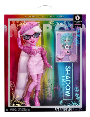 Rainbow High Shadow High Muñeca Lavender Lynn