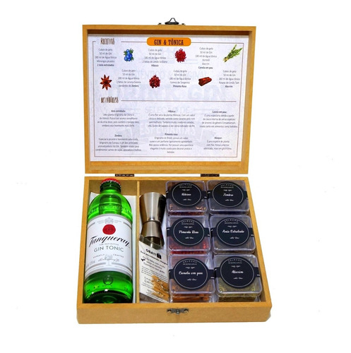 Imagem 3 de 9 de Kit Gin Tonic Tanqueray Com 6 Especiarias + Dosador