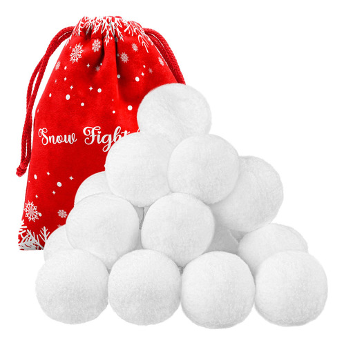 Juego De 25 Bolas De Nieve Falsas 6.6 Cm Para Interiores