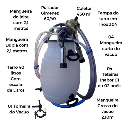 Segunda imagem para pesquisa de ordenhadeira balde ao pe