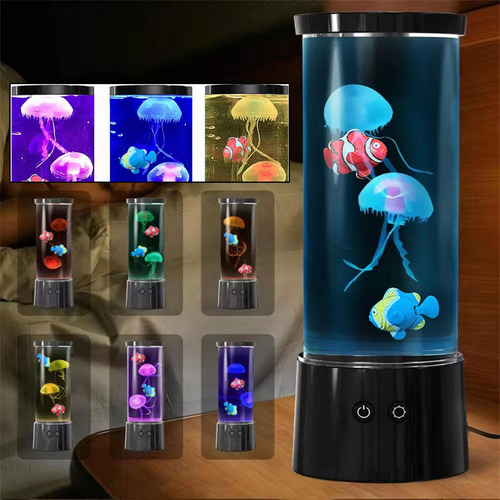 Lámpara De Medusas Lámpara De Acuario De Medusas Led De