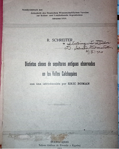 Valles Calchaquies Sepulturas Indias Schreiter Antropologia