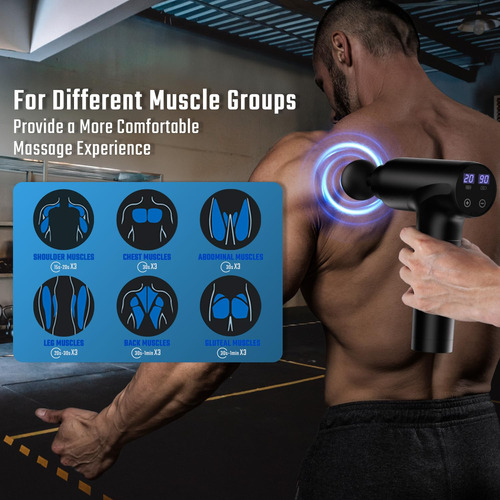 Pistola De Masaje, Pistola De Masaje Muscular Portátil,