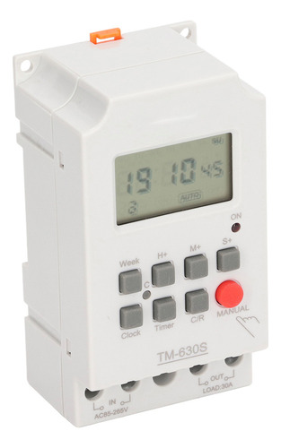 Interruptor De Temporizador Digital Programable, Segundo Aju