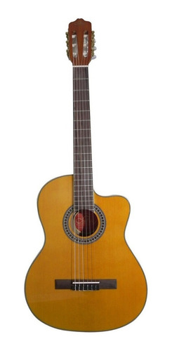 Imagen 1 de 2 de Guitarra Electroacústica La Sevillana 6300 para diestros natural palo de rosa