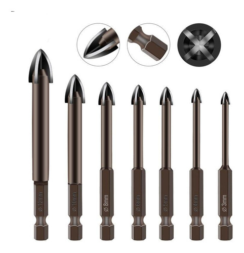 Ferramenta De Perfuração Universal Eficiente 7pcs