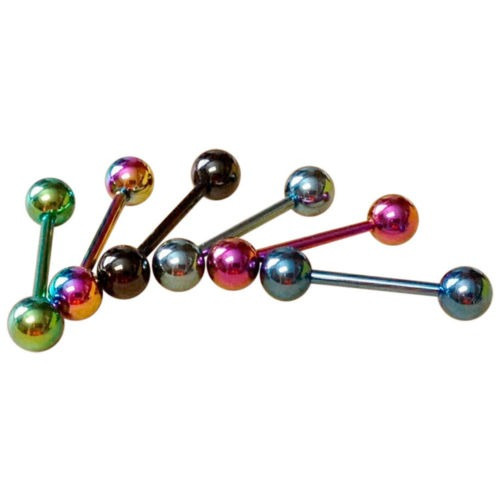 Niza-venta Por Mayor Colorido Anillo De Lengua 20xpc Anodiza