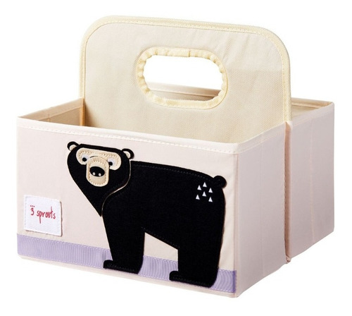 Soporte para pañales, diseño de oso, 3 brotes, color negro