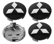 Comprar Tapas Centrales Emblema De Aro Para Mitsubishi 6cm X 4 Unids