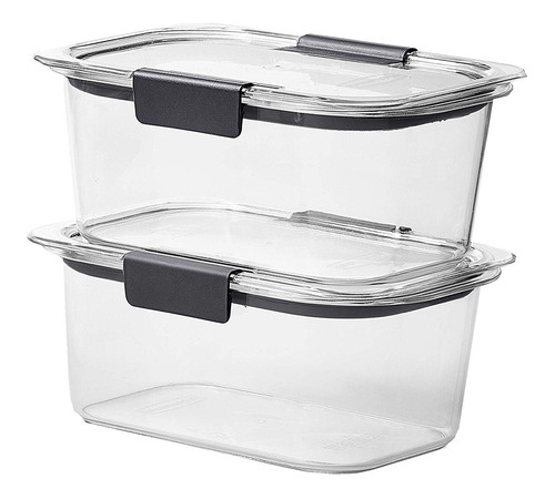 Set X2 Contenedor Plástico C/ Traba 757ml Libre Bpa