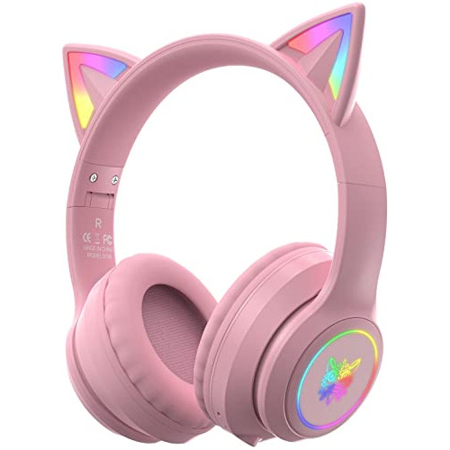 Auriculares Bluetooth Para Niños Con Micrófono, Luz Jj53o