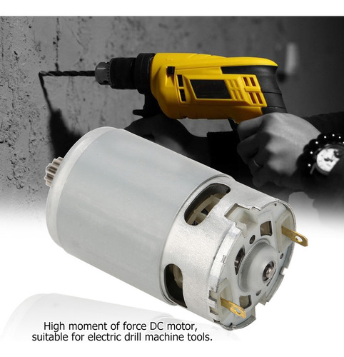 K Motor De Cc De Engranaje De 12 Dientes Dos Velocidades 21v