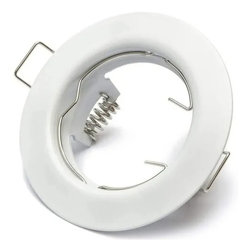 Pack 10 Spot Embutir Fijo 8cm Macroled Completo Con Led 6/7w Blanco (luz Cálida)