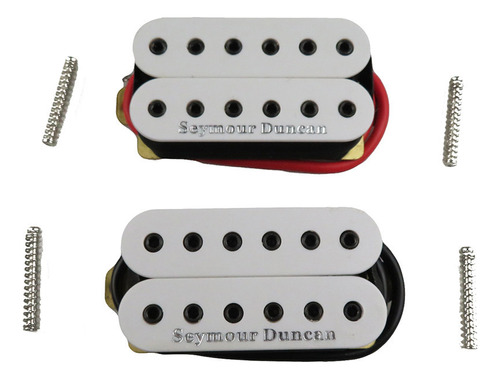 Pastillas Para Guitarra Eléctrica De Doble Bobina En Blanco