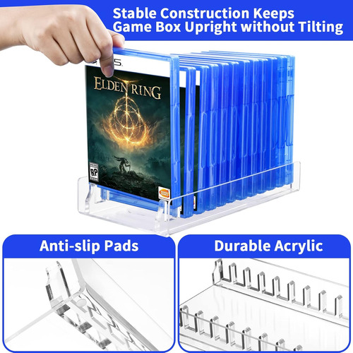 Soporte Acrílico Organizador De Videojuegos Para Ps5 Ps4...