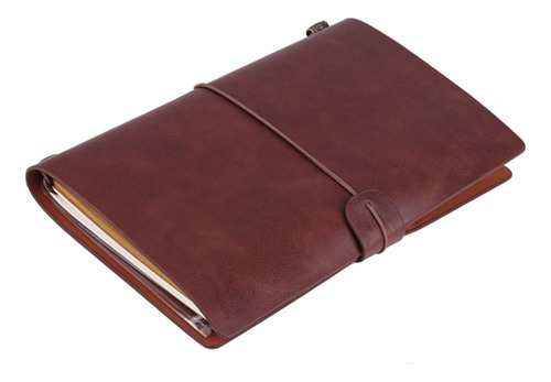 Cuaderno De Cuero Clásico Pu Diario Personalizado De Viaje