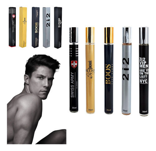 5pk Perfumes Para Hombre Edp 35ml Hacer Un Regalo Eau De Parfum Invincible Aqua Hombre