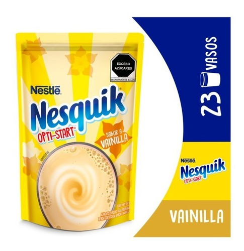 2 Pack Alimento Polvo Nestlé Nesquik Sabor Vainilla 357 G Cu