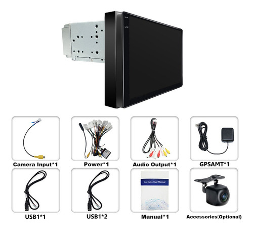 Estéreo Android 4-64g Para Corolla Carplay Radio Gps 2015-20