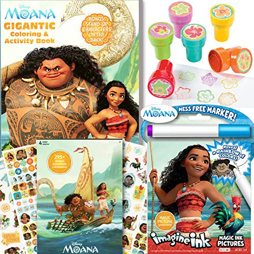 Disney Moana Coloring Y Activity Book Con Moana Stickerland 