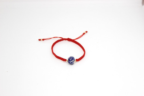 Pulsera Roja Tejida Talavera Diámetro 18 Cm