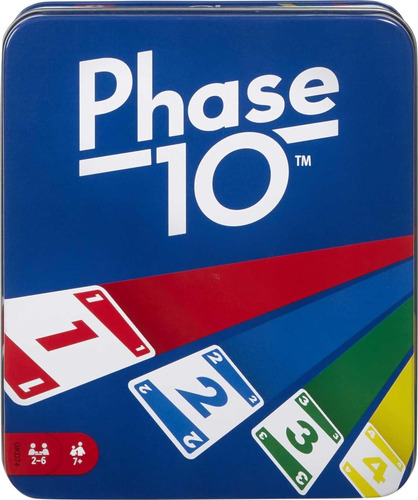 Juego De Cartas Phase 10 Desafiante Para Familias En Lata